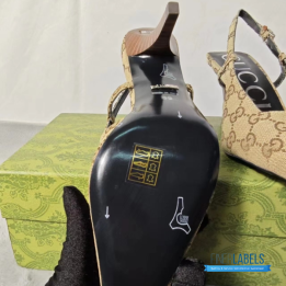 QC Gucci Aria Slingback Pumps