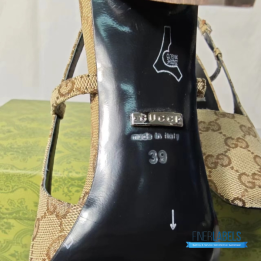 QC Gucci Aria Slingback Pumps