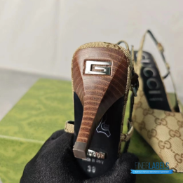 QC Gucci Aria Slingback Pumps
