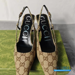 QC Gucci Aria Slingback Pumps