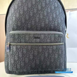 QC Christian Dior Rider Backpack in Black Dior Oblique Jacquard
