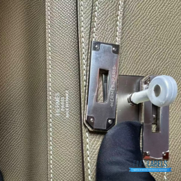 QC Hermès Kelly Dépeches 36 briefcase in the Étoupe