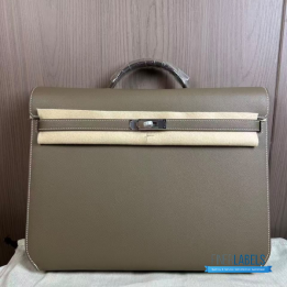 QC Hermès Kelly Dépeches 36 briefcase in the Étoupe
