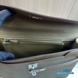 QC Hermès Kelly Dépeches 36 briefcase in the Étoupe