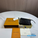 QC LV Monogram Shadow leather card holder