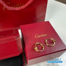 QC Cartier LOVE hoop earrings in yellow gold