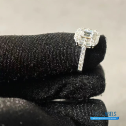 QC Tiffany & Co. Baguette Diamond Cluster ring in white gold