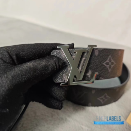 Louis Vuitton Initiales Monogram Eclipse canvas Reversible Belt