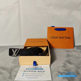Louis Vuitton Initiales Monogram Eclipse canvas Reversible Belt