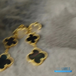 QC VCA Magic Alhambra 3-motif Earrings in 18K Yellow Gold