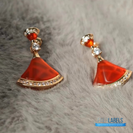 QC Bvlgari 18k Rose Gold Divas' Dream Earrings