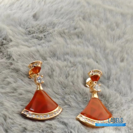 QC Bvlgari 18k Rose Gold Divas' Dream Earrings