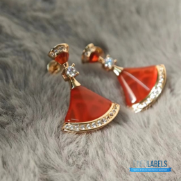 QC Bvlgari 18k Rose Gold Divas' Dream Earrings