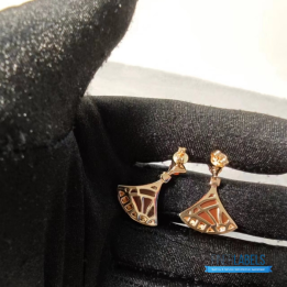 QC Bvlgari 18k Rose Gold Divas' Dream Earrings