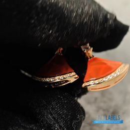QC Bvlgari 18k Rose Gold Divas' Dream Earrings