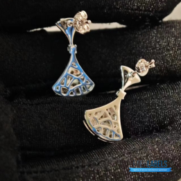 QC Bvlgari Divas' Dream Earrings in 18K White Gold