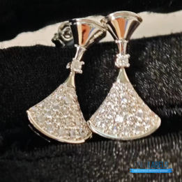 QC Bvlgari Divas' Dream Earrings in 18K White Gold