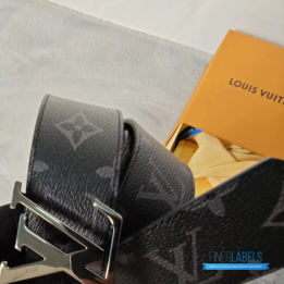 Louis Vuitton Monogram Eclipse Initiales Reversible Belt
