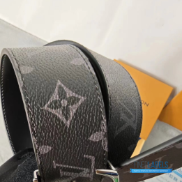 Louis Vuitton Monogram Eclipse Initiales Reversible Belt
