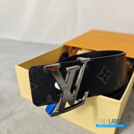 Louis Vuitton Monogram Eclipse Initiales Reversible Belt