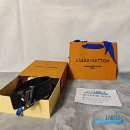 Louis Vuitton Monogram Eclipse Initiales Reversible Belt