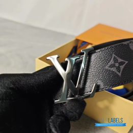 Louis Vuitton Monogram Eclipse Initiales Reversible Belt