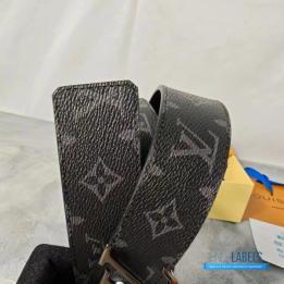 Louis Vuitton Monogram Eclipse Initiales Buckle Belt