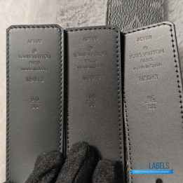 Louis Vuitton Monogram Eclipse Initiales Buckle Belt