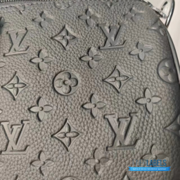 Louis Vuitton Keepall Bandoulière 50 Black Monogram Shadow Embossed Leather