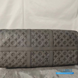 Louis Vuitton Keepall Bandoulière 50 Anthracite Grey Monogram Shadow Calf Leather