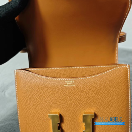 QC Hermès Constance Bag in Gold Epsom Leather