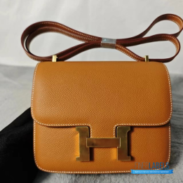 QC Hermès Constance Bag in Gold Epsom Leather