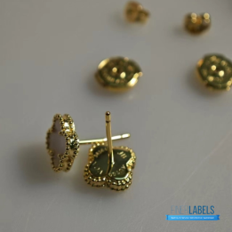 QC VCA Sweet Alhambra Earrings in 18K Yellow Gold