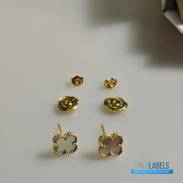 QC VCA Sweet Alhambra Earrings in 18K Yellow Gold