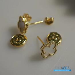 QC VCA Sweet Alhambra Earrings in 18K Yellow Gold