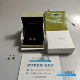 QC VCA Sweet Alhambra Earrings in 18K Yellow Gold