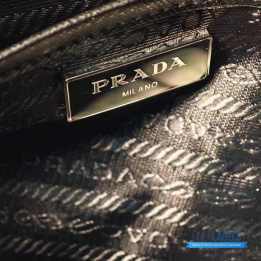 QC Prada Re-Nylon and Saffiano Leather Black Messenger Bag