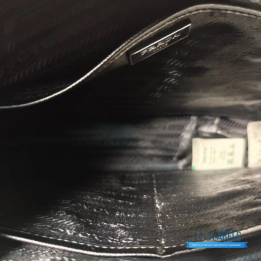 QC Prada Re-Nylon and Saffiano Leather Black Messenger Bag