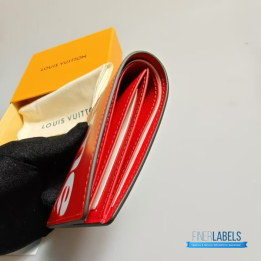 Louis Vuitton x Supreme Slender Wallet in Red