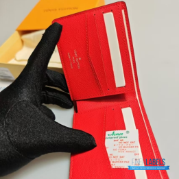 Louis Vuitton x Supreme Slender Wallet in Red