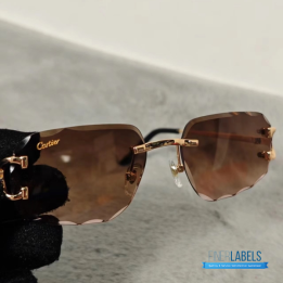 QC Cartier Rimless Sunglasses