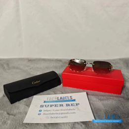 QC Cartier Rimless Sunglasses