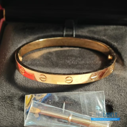 QC Cartier Love Bracelet in 18K Yellow Gold
