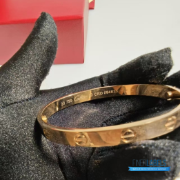 QC Cartier Love Bracelet in 18K Yellow Gold