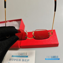 QC Cartier Signature C de Cartier Rimless Sunglasses 
