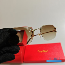 QC Cartier Signature C de Cartier Rimless Sunglasses 