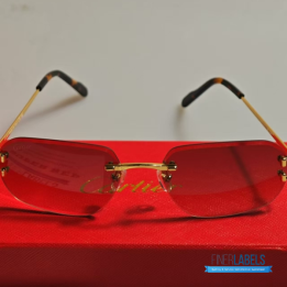 QC Cartier Signature C de Cartier Rimless Sunglasses 