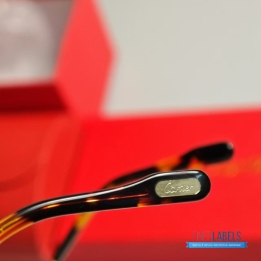 QC Cartier Signature C de Cartier Rimless Sunglasses 