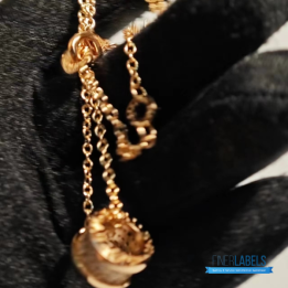 QC Bulgari B.zero1 Necklace in rose gold with pavé diamonds