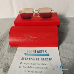 QC Cartier Rimless Sunglasses
